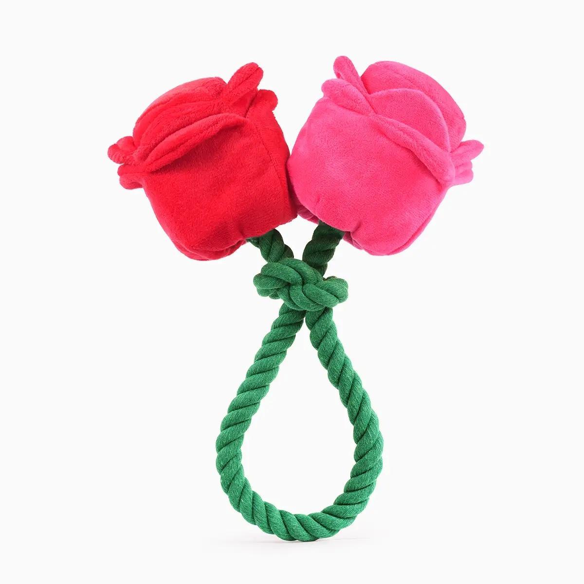 Valentine's Toy - Vday Rose - Dog Rope Toy
